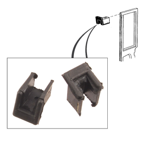 Upper Door Glass Bumper - In Vent Frame
