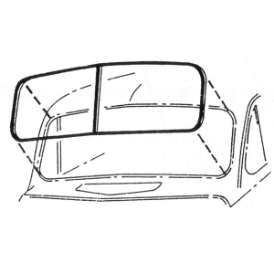 Windshield Seal - With Groove For Trim