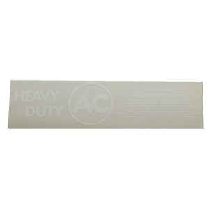 Air Cleaner Service Instructions Decal