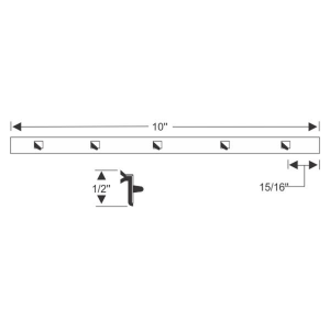1961-1963 Buick Oldsmobile Pontiac Vent Window Division Seal Weatherstrip