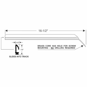 1967-69 Camaro Firebird Quarter Window Leading Edge Seal Weatherstrip
