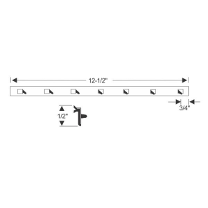 1950-53 Cadillac Vent Window Division Seal Weatherstrip