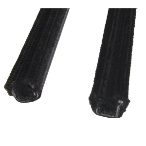 Window Run Channel - Rigid - Pair of 4' Strips - 15/32" Tall 25/64" Wide