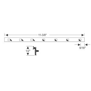 1941-51 Buick Cadillac Oldsmobile Vent Window Division Seal Weatherstrip
