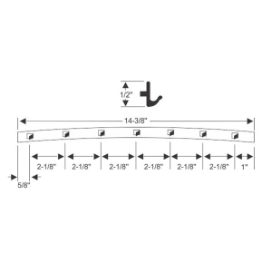 10-037V - 1965-1968 Buick Cadillac Chevy Oldsmobile Pontiac Vent Window Division Seal Weatherstrip