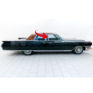 10-047V - 1961-64 Buick Cadillac Oldsmobile Rear Door Window Leading Edge Seal Weatherstrip