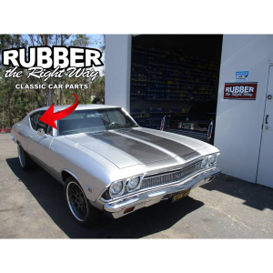 10-055V - 1968-1972 Buick Cadillac Chevy Oldsmobile Pontiac Quarter Window Seals Weatherstrips