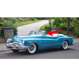 10-086V - 1953 Buick Roadmaster Skylark Vent Window Division Seal Weatherstrip