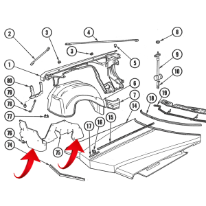 03-111M - 1974-1976 Cadillac Splash Apron Kit