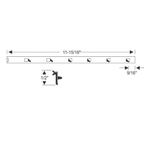 10-132V - 1941 - 1954 Buick Chevy Oldsmobile Pontiac Vent Window Division Seals Weatherstrips