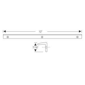 10-137V - 1951-54 Packard Vent Window Division Seal Weatherstrip