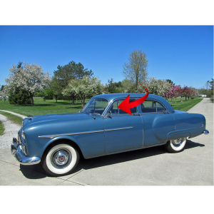 10-137V - 1951-54 Packard Vent Window Division Seal Weatherstrip