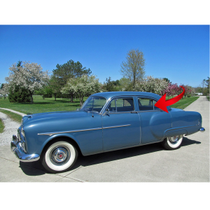 10-138V - 1951-56 Packard Rear Vent Window Division Seal Weatherstrip