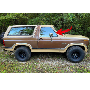 E0TZ-1021448-PR - 1980-1986 Ford F Series Truck And Bronco Vent Window Seal Kit