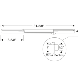 10-147V - 1934-1936 Buick Cadillac Chevy Oldsmobile Pontiac Vent Window Seals Weatherstrips