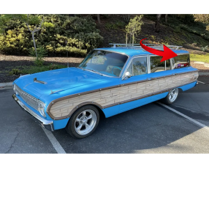 10-150V - 1960-65 Ford Falcon Mercury Comer Wagon Quarter Window Seals Weatherstrips