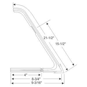 10-196V - 1964-1966 Dodge A100 Van Vent Window Seal Weatherstrip