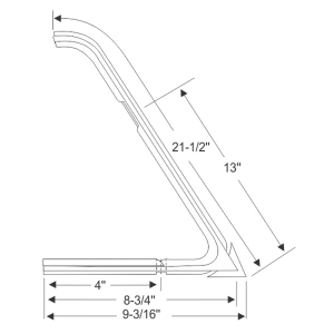 10-198V - 1966 - 1970 Dodge A100 A108 Vent Window Seal Weatherstrip