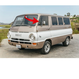 10-198V - 1966 - 1970 Dodge A100 A108 Vent Window Seal Weatherstrip