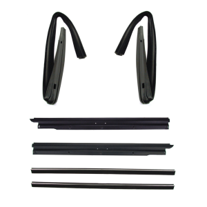 Window Run Channel & Beltline Weatherstrip Kit - 6 Piece