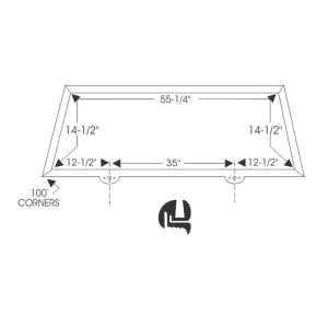 10-005W - 1950-1953 Buick Cadillac Oldsmobile Windshield Seal Gasket