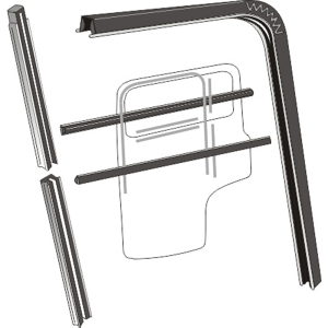 10-022X - GM Window Run Channel and Beltline Weatherstrip Kit