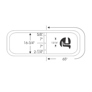 10-342W - 1949-1952 Chevy OldsPontiac Windshield Seal Gasket Weatherstrip