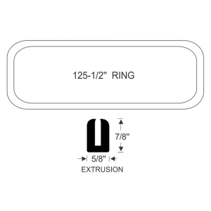 10-155W - 1938-1939 Buick Cadillac Oldsmobile Windshield Seal Gasket