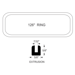 10-156W - 1938-1941 Cadillac Windshield Seal