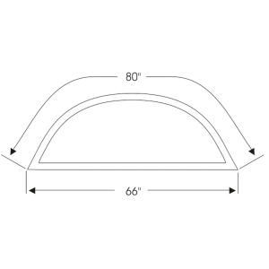 10-181W - 1968-1971 Dodge Truck Rear Window Seal Gasket Weatherstrip