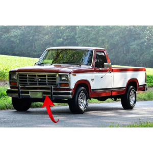 E0TZ-17C829-B - 1980-1986 Ford Truck Front Bumper Pad