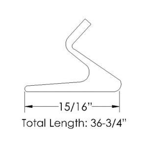 70-3023-43 - 1961-1965 Lincoln Continental Hood to Cowl Seal