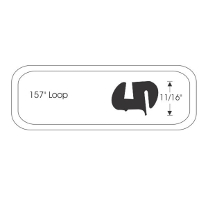 10-202W - 1958 Chevy Pontiac Rear Window Seal Gasket