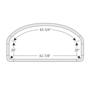 10-205W - 1960 Chevy Pontiac Rear Window Seal Gasket