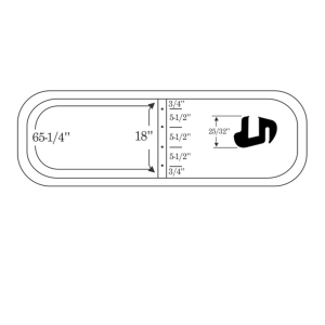 10-237W - 1948-1953 Dodge Truck Windshield Seal Gasket