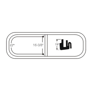 10-310W - 1949-50 Chrysler Dodge Windshield Seal Gasket