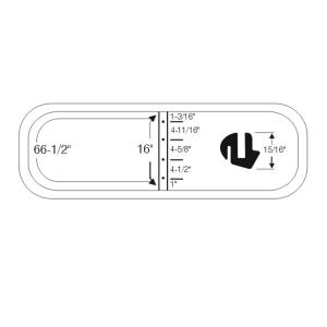 10-311W - 1949-50 Dodge Windshield Seal Gasket