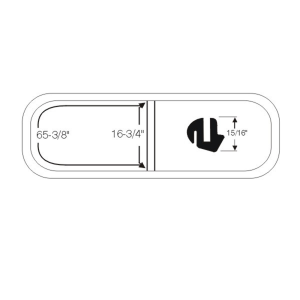 10-313W - 1949-50 Dodge Plymouth Windshield Seal Gasket