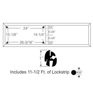 10-317W - 1951 Plymouth Cranbrook Windshield Seal Gasket