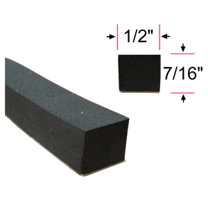Square Seal - Peel N Stick - 1/2" Tall 7/16" Wide - FREE SAMPLE