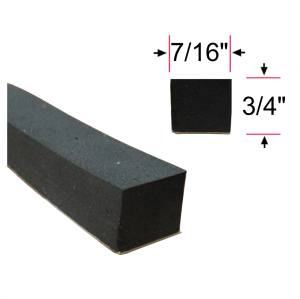 Square Seal - Peel N Stick - 3/4" Tall 7/16" Wide - FREE SAMPLE