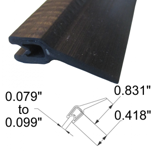 Push On Trim Seal - 0.079" - 0.099" Flange Grip Range - FREE SAMPLE
