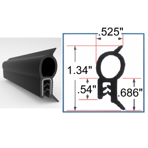 Top Bulb Seal - 0.65" Bulb - FREE SAMPLE