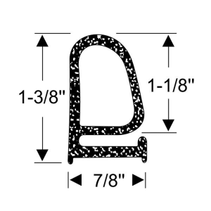 Metro Moulded Parts - Hood To Cowl Seal Kit - Includes Clips - Image 2