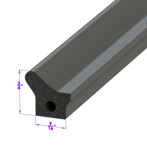 General Use Sponge Rubber Extrusion Seal - 9/16" x 3/4" - Many Applications Including Doors, Trunk, Cowl, Etc. - FREE SAMPLE
