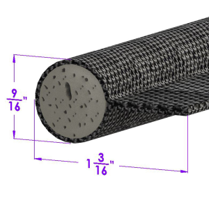 Cloth-Covered Sponge Windlace - 9/16" Diameter x 1-3/16" Wide - FREE SAMPLE
