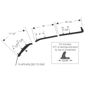 Steele Rubber - Convertible Top Seal Kit - 7 Piece - Image 2