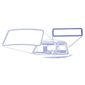 Dennis Carpenter - Back Window Seal - No Groove For Trim - Image 2