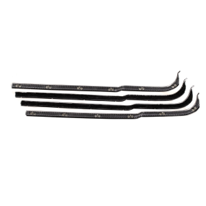 Beltline / Anti-Rattler Weatherstrip - 4 Piece Complete Kit - Stainless Bead
