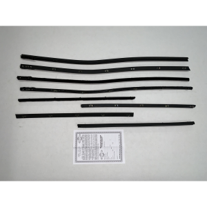 Beltline / Anti-Rattler Weatherstrip - Complete 8 Piece Kit